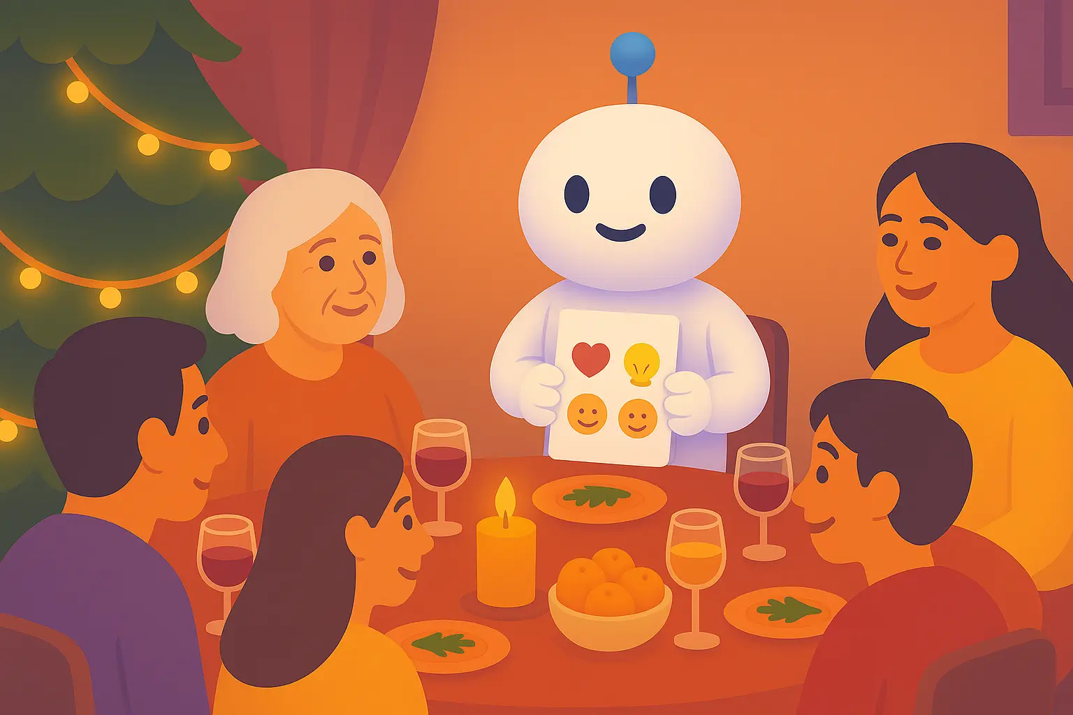 Вместо телевизора: Как разговорить семью за новогодним столом (Инструкция + Вопросы)